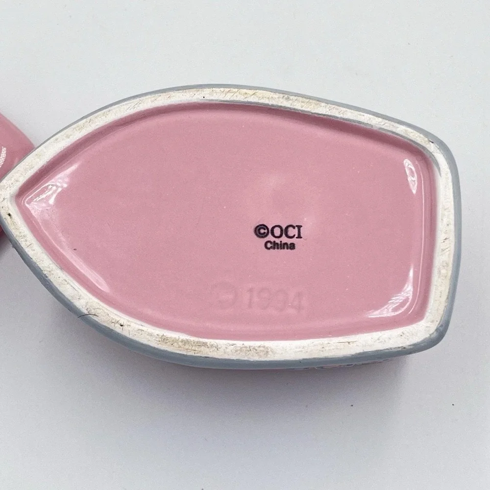 Fitz And Floyd 50's Kitchen Omnibus Pink Iron Sugar Bowl 1994 Rare - Picture 6 of 6